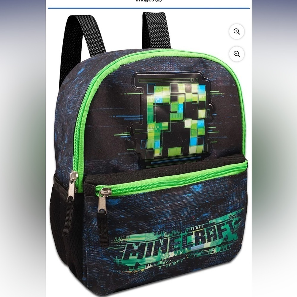 Minecraft 11" Mini Backpack with Front Pocket